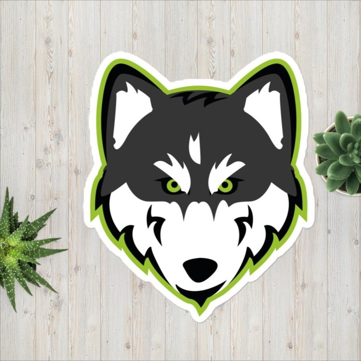 „Huskynarr“ Aufkleber
