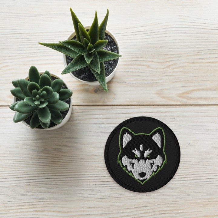 Gestickte „Huskynarr“ Aufnäher