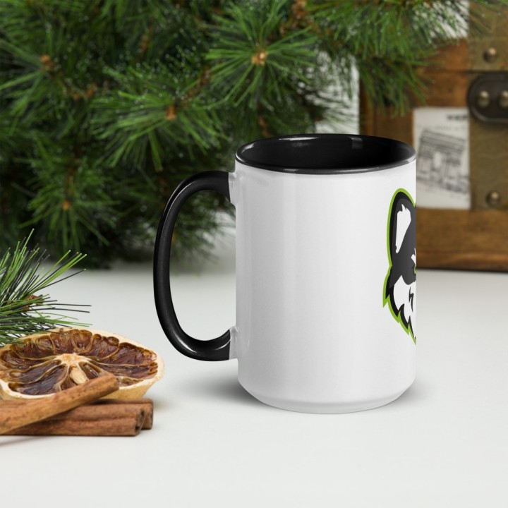 „Huskynarr“ - Tasse mit farbiger Innenseite