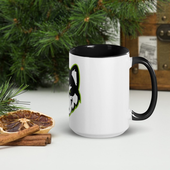 „Huskynarr“ - Tasse mit farbiger Innenseite